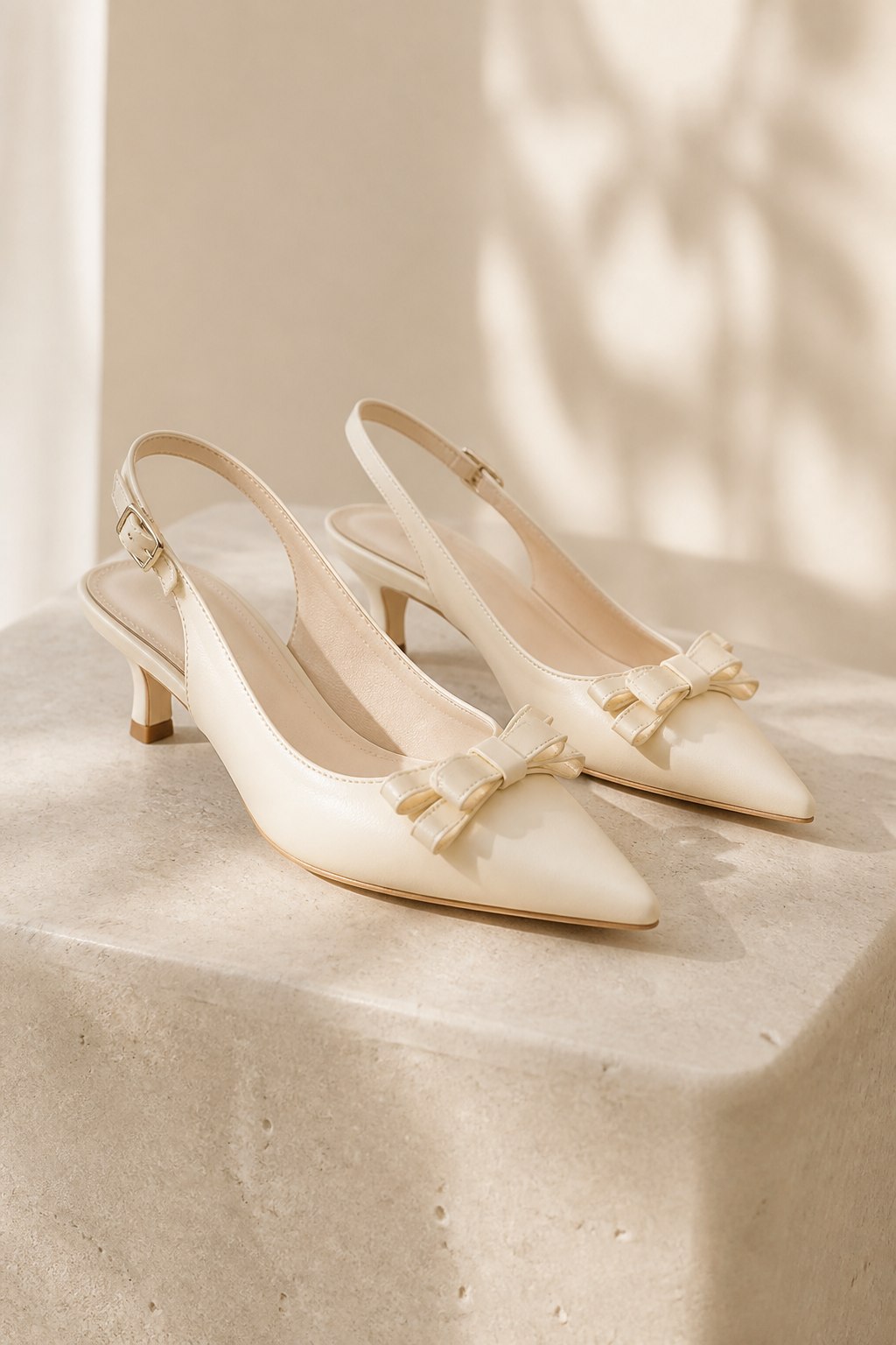Slingbacks crema de STILET